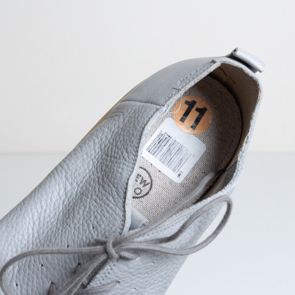 Geox Respira Leather Sneakers Gray Comfort Minimalist Casual Shoes - Picture 14 of 16